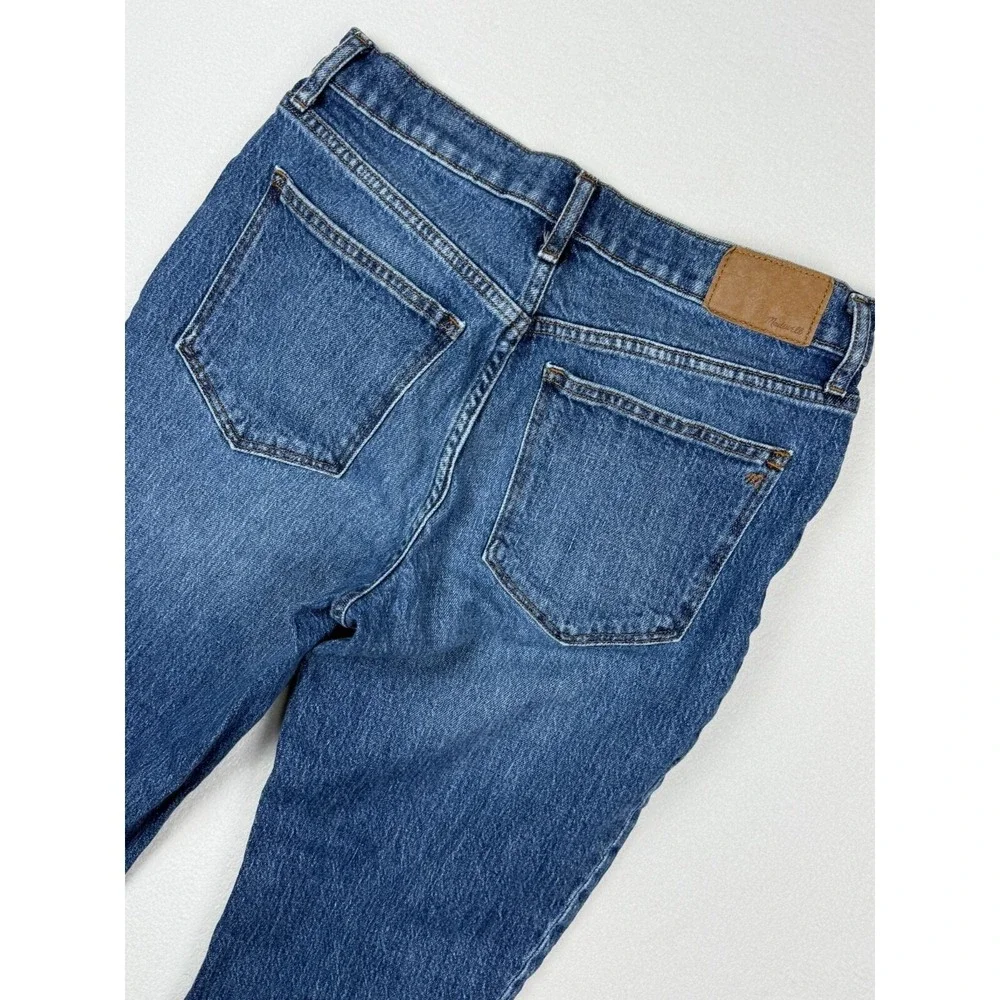 Madewell The Slim Boyjean Size 27 Womens Stone Wash Raw Hem Heavyweight‎ Denim